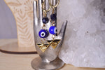 Load image into Gallery viewer, Evil Eyed Brass Earrings - We Love Brass
