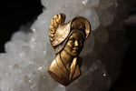 Cargar imagen en el visor de la galería, Femme Bourbonnais Vintage Brass Cameo Ring - We Love Brass
