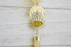 FIyah Stick - Citrine Evil Eye Amulet - We Love Brass