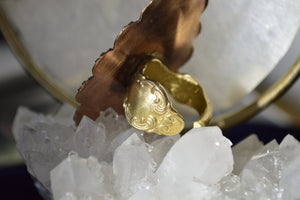Flor Labradorite Brass Ring - We Love Brass