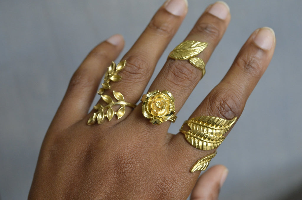 Florido Brass Rings Jewelry Set - We Love Brass