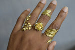 Load image into Gallery viewer, Florido Brass Rings Jewelry Set - We Love Brass
