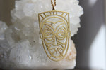 Load image into Gallery viewer, Ganja Man Brass Cameo Necklace - We Love Brass
