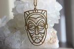 Load image into Gallery viewer, Ganja Man Brass Cameo Necklace - We Love Brass
