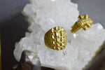 Cargar imagen en el visor de la galería, Gator Skin Brass Ring Set - We Love Brass
