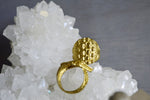 Cargar imagen en el visor de la galería, Gator Skin Brass Ring Set - We Love Brass
