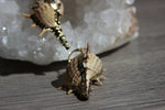 Load image into Gallery viewer, Gold Plated Conch Shell Brass Earrings - We Love Brass
