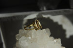 Cargar imagen en el visor de la galería, Golden Cowrie Brass Ring - We Love Brass
