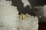 Cargar imagen en el visor de la galería, Golden Cowrie Brass Ring - We Love Brass

