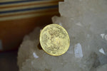 Cargar imagen en el visor de la galería, Golden Full Moon Ring - We Love Brass
