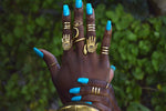 Cargar imagen en el visor de la galería, Golden Midi Ring Set - We Love Brass
