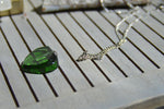 Load image into Gallery viewer, Green Leaf Perfume Bottle Necklace - We Love Brass
