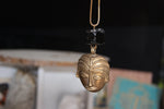 Cargar imagen en el visor de la galería, Grounded - Black Tourmaline Brass Necklace - We Love Brass
