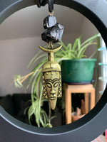 Load image into Gallery viewer, Guerriero - Black Tourmaline Crystal Necklace - We Love Brass
