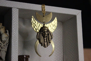 Gypsy Moon Necklace - Brass - We Love Brass