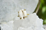 Load image into Gallery viewer, Hammered Brass Cowrie Shell Ring - We Love Brass
