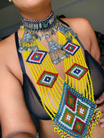 Load image into Gallery viewer, Handmade Afghan Beaded Jewelry Set - We Love Brass
