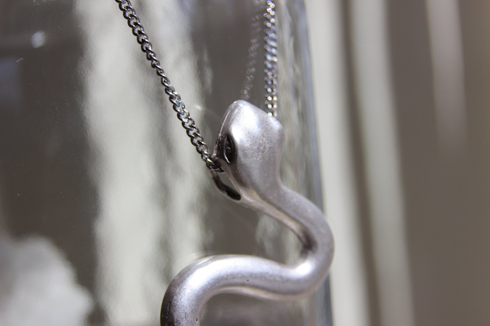 Haus of Slytherin Large Serpent Necklace - We Love Brass