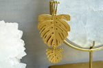 Load image into Gallery viewer, Haus Plants Brass Monstera Earrings - We Love Brass
