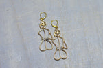 Load image into Gallery viewer, Herkimer Diamond Waist Beads Earrings - We Love Brass
