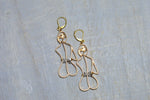 Load image into Gallery viewer, Herkimer Diamond Waist Beads Earrings - We Love Brass
