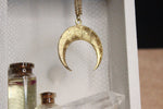 Load image into Gallery viewer, High Tide Crescent Moon Brass Necklace - We Love Brass
