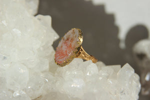 Hills of California Agate Dendrite Brass Ring - We Love Brass