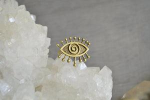 Hypnotize Brass Eye Ring - We Love Brass