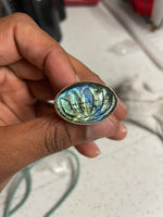 Load image into Gallery viewer, Lotus - Handmade Labradorite Crystal Ring
