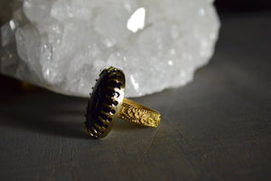 Introspection - Opal Skull Ring - We Love Brass