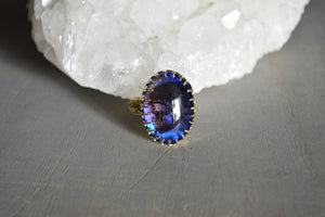 Introspection - Opal Skull Ring - We Love Brass
