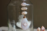 Cargar imagen en el visor de la galería, Iris Cherry Blossom Agate Brass Necklace - We Love Brass
