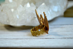 Load image into Gallery viewer, Isis in repose - Egyptian Brass Ring - We Love Brass
