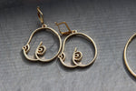 Load image into Gallery viewer, Jus&#39; the Tiddies Earrings - We Love Brass
