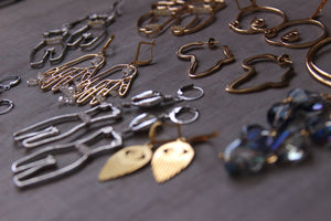 Jus' the Tiddies Earrings - We Love Brass