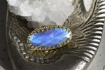 Load image into Gallery viewer, Lago - Faceted Blue Labradorite Ring - We Love Brass
