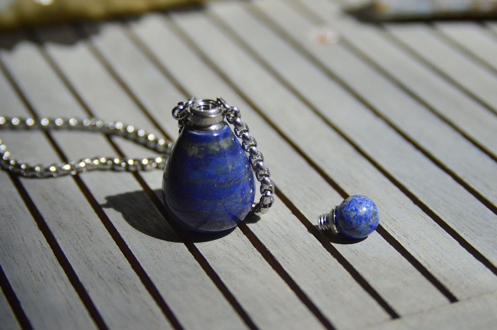 Lapis Lazuli Crystal Bottle Kit - We Love Brass