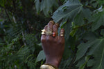Load image into Gallery viewer, Lashed - Brass Evil Eye Ring - We Love Brass
