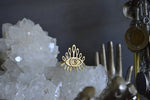 Load image into Gallery viewer, Lashed - Brass Evil Eye Ring - We Love Brass
