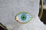 Cargar imagen en el visor de la galería, Lashed Opal Eye Brass Ring - We Love Brass
