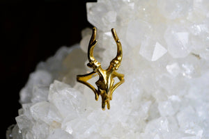 Laurel Brass Antler Ring - We Love Brass