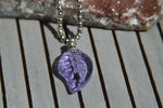 Load image into Gallery viewer, Lavender Perfume Bottle Necklace - We Love Brass
