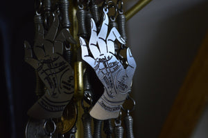 Lifeline Palmistry Earrings - We Love Brass