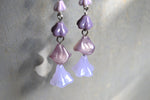 Cargar imagen en el visor de la galería, Lilac Drops Czech Glass Earrings - We Love Brass
