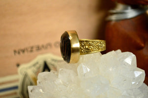 Lotus - Handmade Labradorite Crystal Ring - We Love Brass