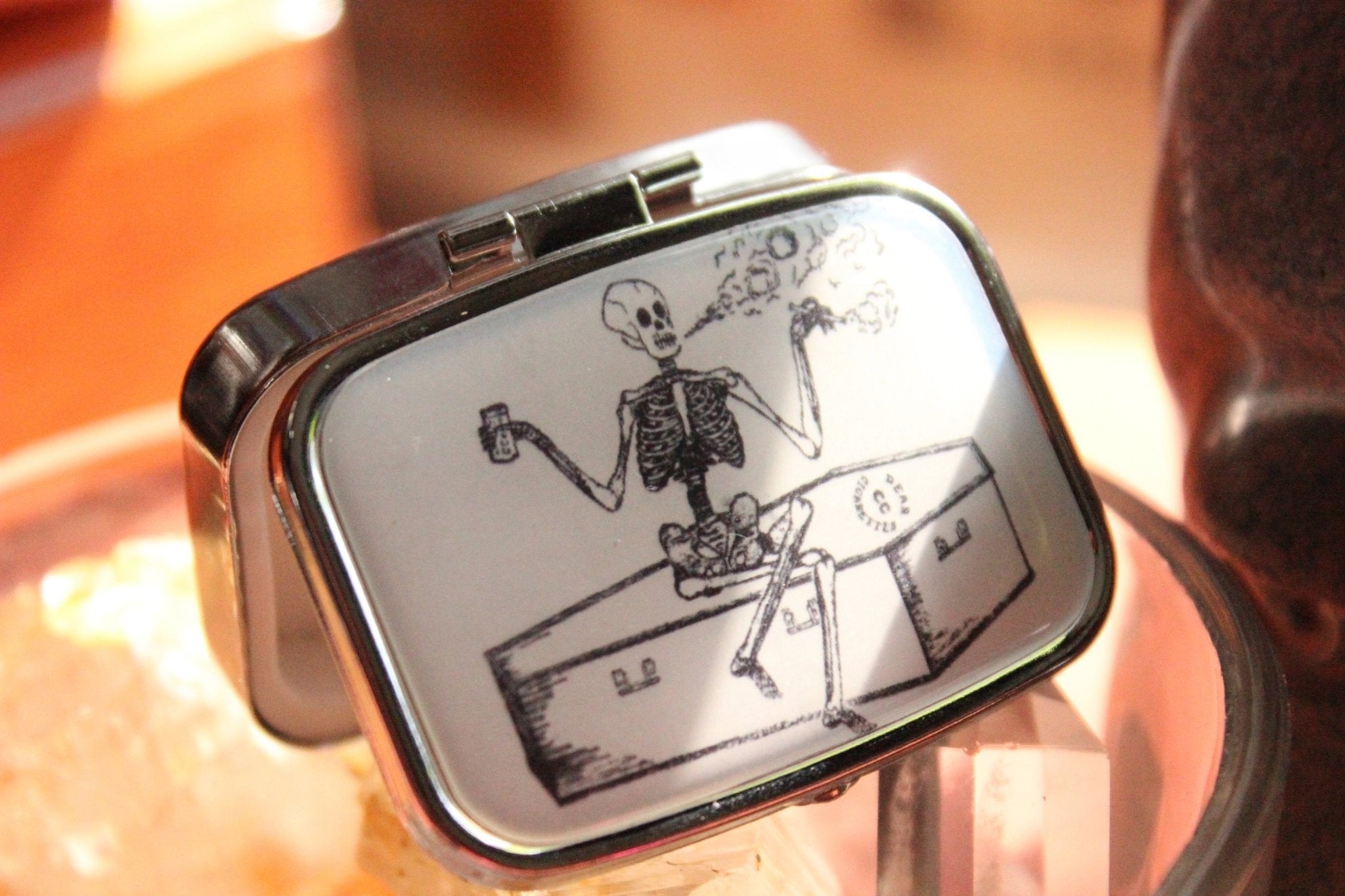 Love the Life you Live Pillbox - Golden Treasure Box