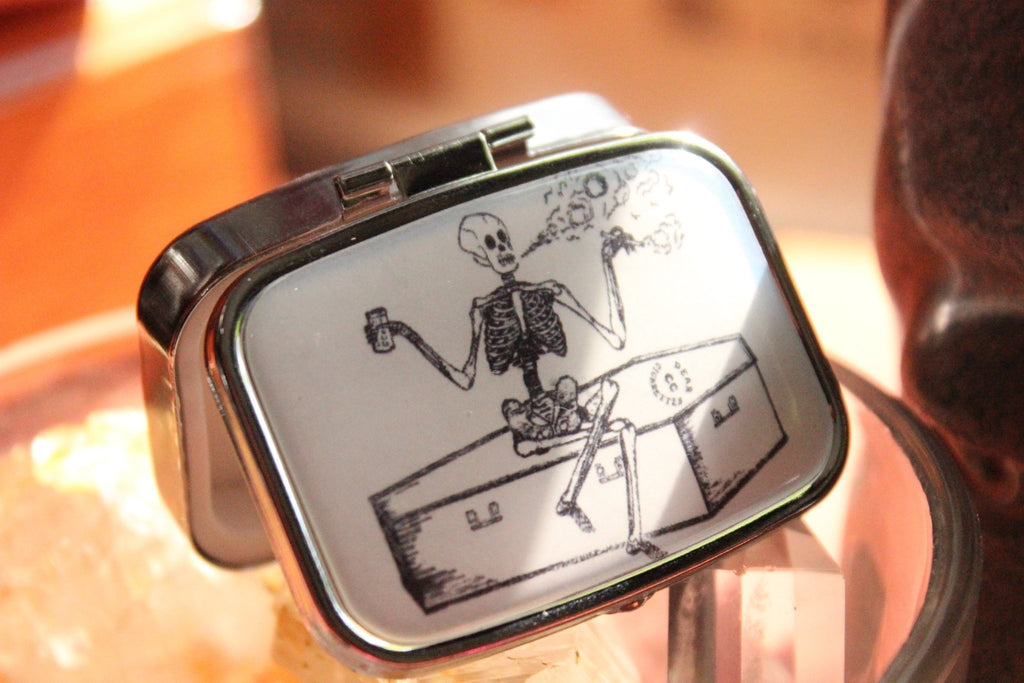 Love the Life you Live Pillbox - Golden Treasure Box
