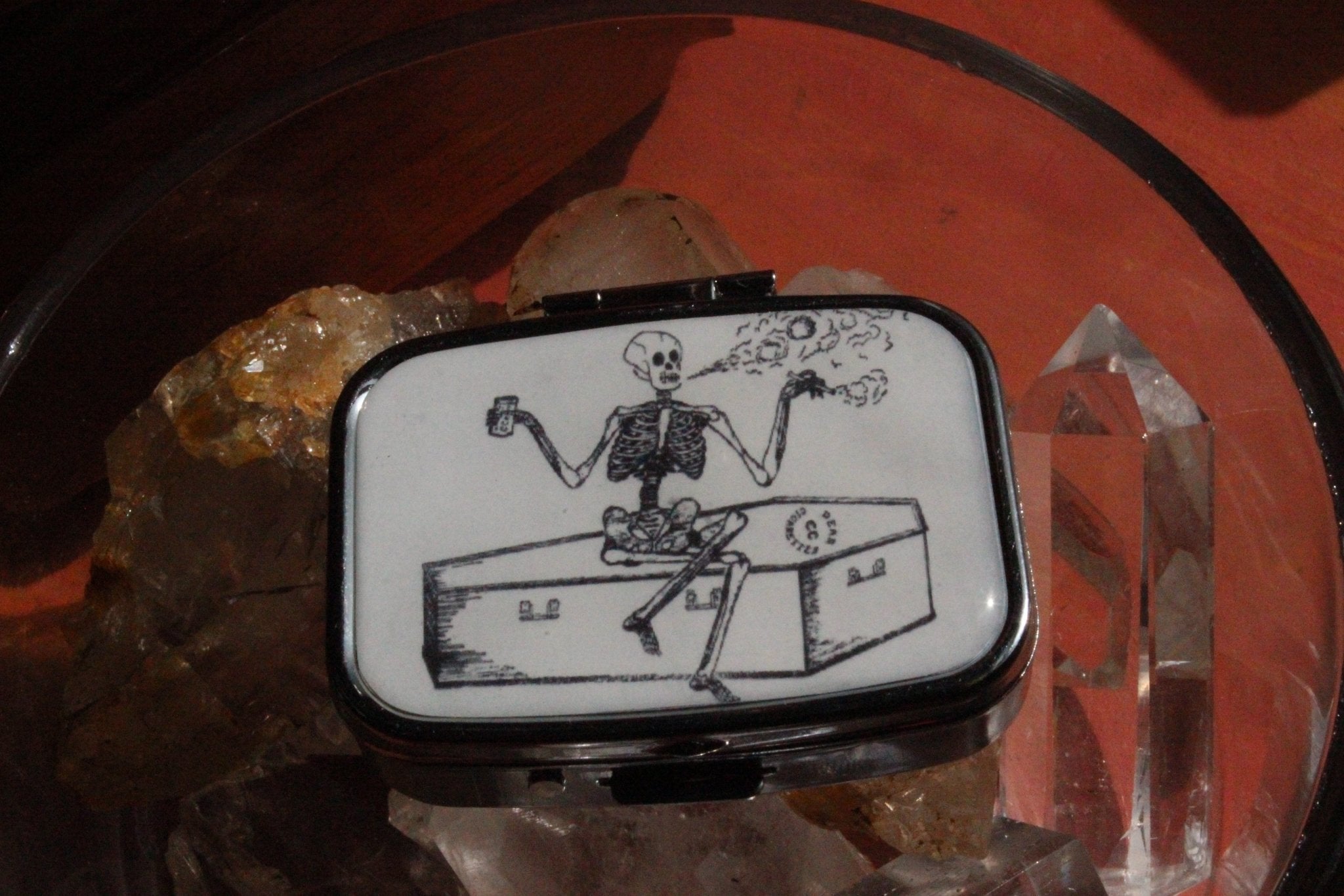 Love the Life you Live Pillbox - Golden Treasure Box