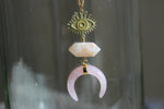 Load image into Gallery viewer, Lover&#39;s Moon Brass Necklace - We Love Brass
