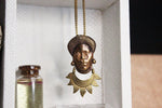 Load image into Gallery viewer, Mama Africa Ankara Necklace - Brass - We Love Brass
